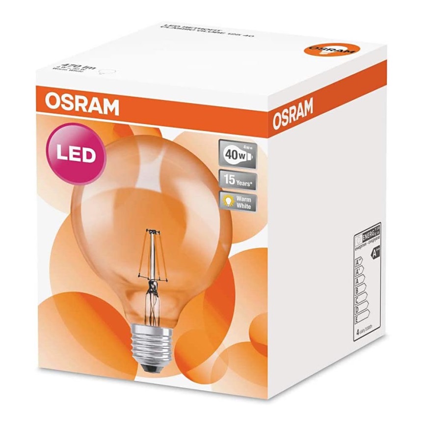 Ampoule LED VINTAGE E27/4W/230V 2700K - Osram