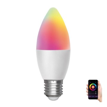Ampoule LED RGBW C37 E27/4,9W/230V 2700-6500K - Aigostar