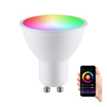 Ampoule LED RVBW à intensité variable G45 GU10/5,5W/230V 2700-6500K Wi-Fi Tuya