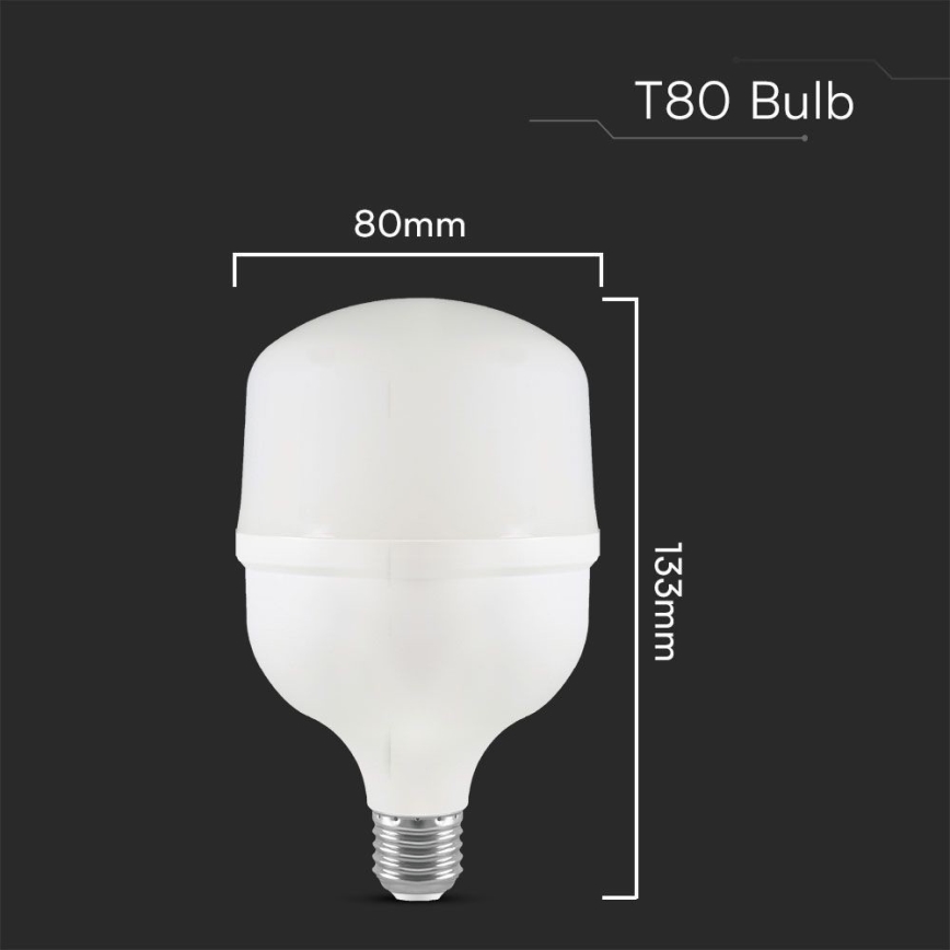 Ampoule LED T80 E27/20W/230V 4000K