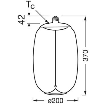 Ampoule LED VINTAGE FILAMENT E27/4W/230V 2700K - Osram