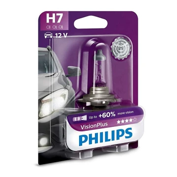 Ampoule pour voiture Philips VISIONPLUS 12972VPB1 H7 PX26d/55W/12V