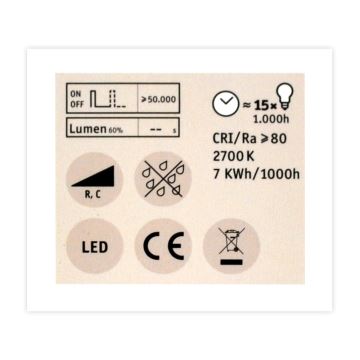 Ampoule projecteur à intensité variable LED GU5.3/6.5W/12V 2700K – Paulmann 28758