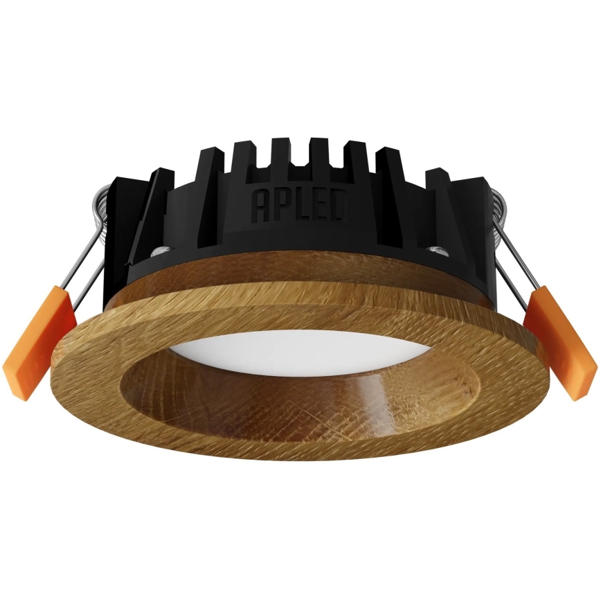 APLED - Spot encastrable RONDO WOODLINE LED/3W/230V 4000K d. 9 cm chêne bois massif