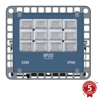 APLED - LED Schijnwerper voor buiten PRO LED / 30W / 230V  IP66 3000lm 6000K