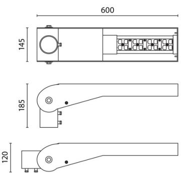 APLED - LED Straatlantaarn FLEXIBO LED/19W/90-265V IP65