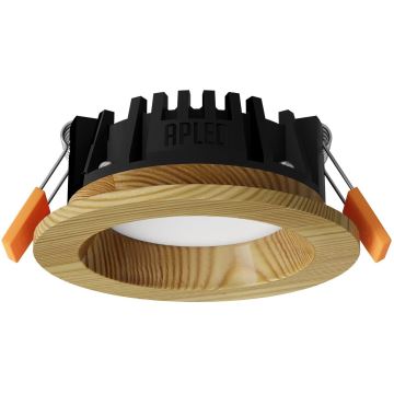 APLED - LED Hang plafondverlichting RONDO WOODLINE LED/3W/230V 4000K diameter 9 cm Dennenboom massief hout