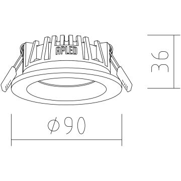 APLED - LED Hang plafondverlichting RONDO WOODLINE LED/3W/230V 4000K diameter 9 cm Dennenboom massief hout