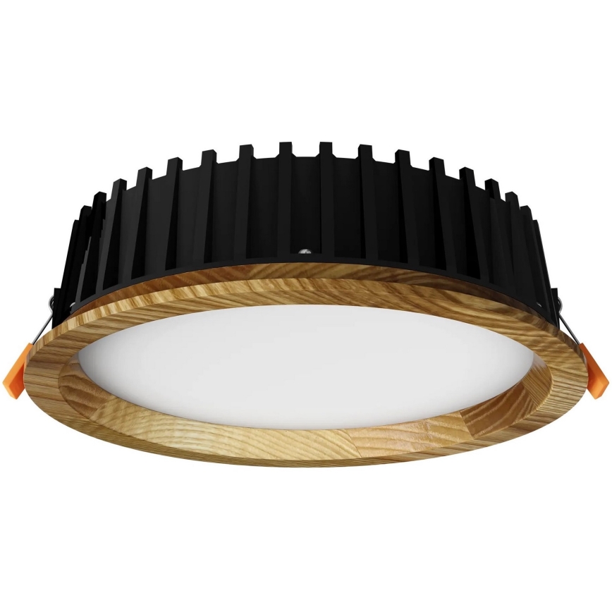 APLED - LED Hang plafondverlichting RONDO WOODLINE LED/6W/230V 3000K diameter 15 cm essehout massief hout