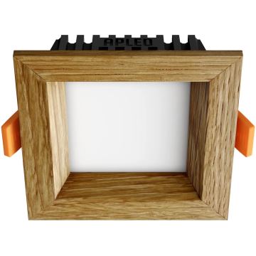 APLED - LED Hang plafondverlichting SQUARE WOODLINE LED/3W/230V 3000K 9x9 cm eiken massief hout