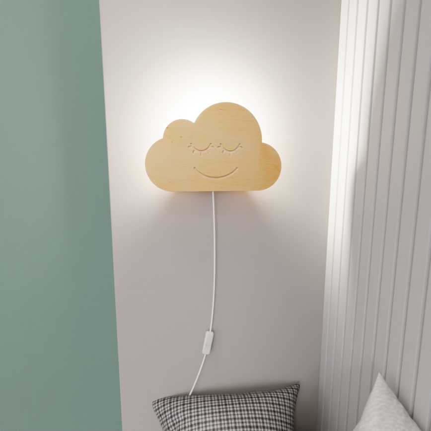 Applique murale enfant CLOUD 1xE14/10W/230V nuage