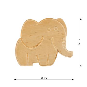 Applique murale enfant SAFARI 1xE14/10W/230V éléphant