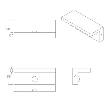 Applique murale extérieure avec détecteur TESA LED/10W/230V IP54 noir