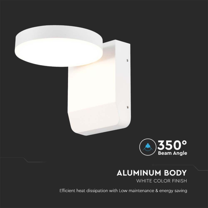 Applique murale extérieure flexible LED/17W/230V IP65 4000K blanc