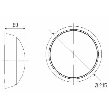 Applique murale extérieure LED/14W/230V IP54 blanc