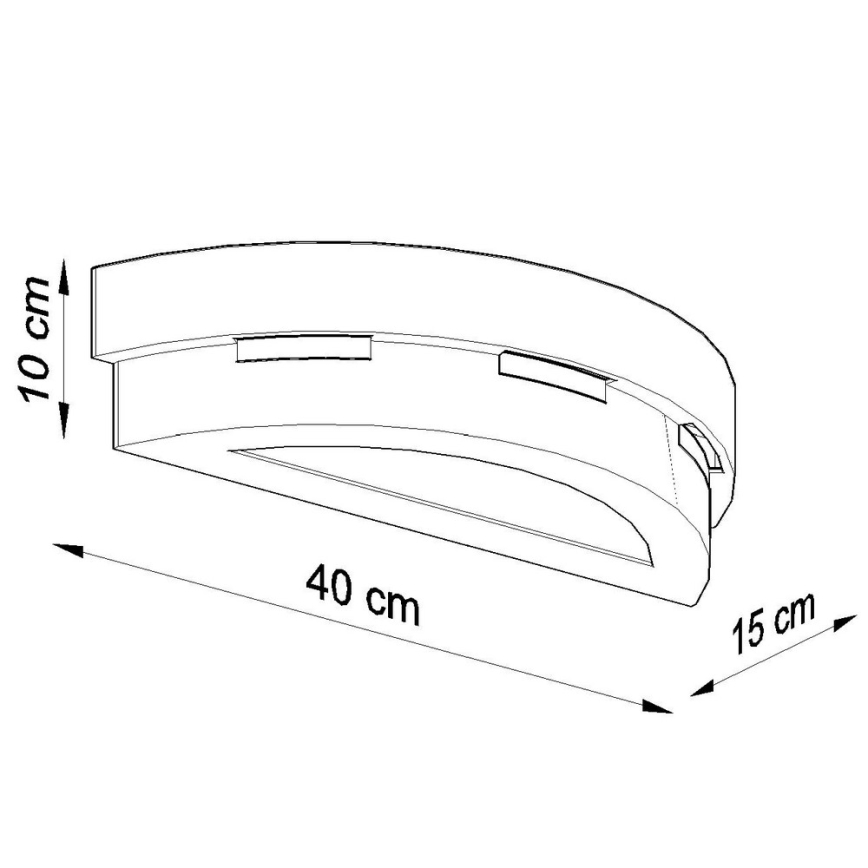 Applique murale HELIOS 1xE27/60W/230V blanc