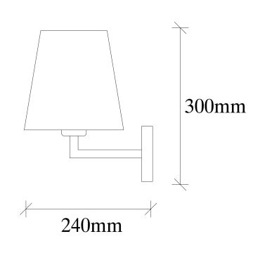 Applique murale PROFIL 1xE27/60W/230V