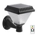 Applique murale solaire à intensité variable LED/0,8W/5,5V 3000/4000/6400K IP44 + télécommande