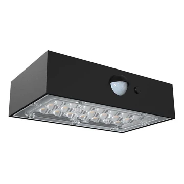 Applique murale solaire avec détecteur LED/3W/3,7V 3000K/4000K IP65 noir