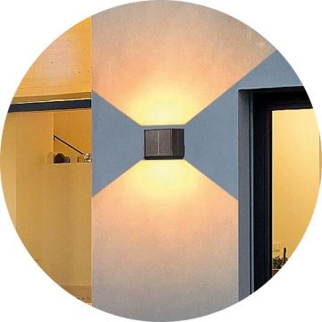 Applique murale solaire CUBUS 2xLED/1,5W/3,7V IP54