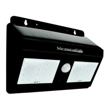 Applique murale solaire LED avec détecteur LED/1,2W/3,7V 6500K IP65