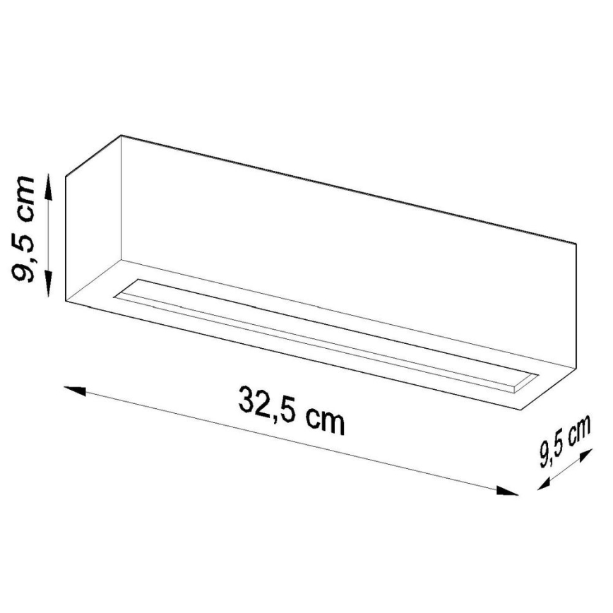 Applique murale VEGA 1xE27/60W/230V noire