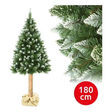 Arbre de noël sur un tronc 180 cm pin