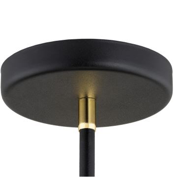 Argon 2552 - Hanglamp aan een paal AVALONE 6xE27/15W/230V zwart/goud