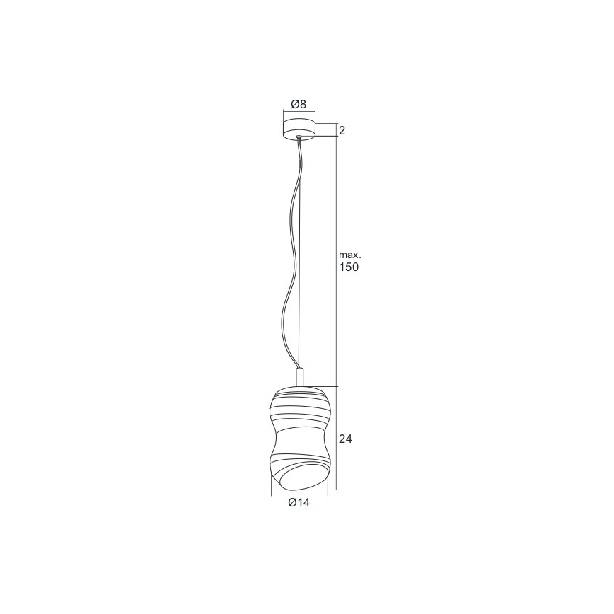 Argon 3797 - LED Hanglamp aan koord COMO LED/5W/230V