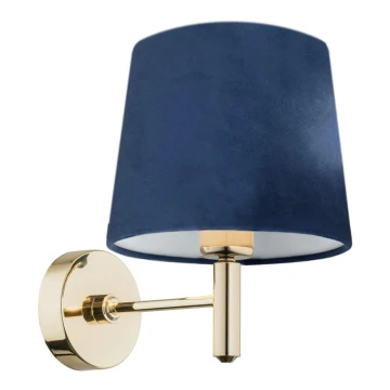 Argon 4348 - Wand Lamp PONTE 1xE27/15W/230V blauw/messing