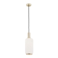 Argon 4356 - Hanglamp aan een koord SAGUNTO 1xE27/15W/230V diameter 14 cm messing