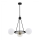 Argon 6150 - Hanglamp aan een paal AMALFI 3xE27/15W/230V zwart/wit