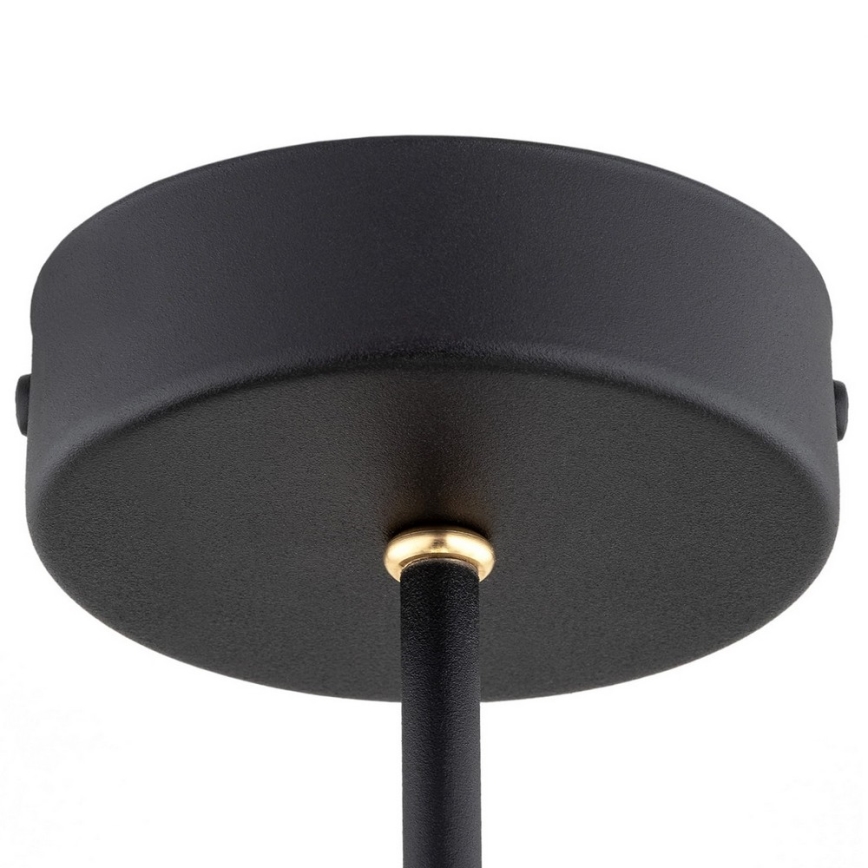 Argon 6150 - Hanglamp aan een paal AMALFI 3xE27/15W/230V zwart/wit