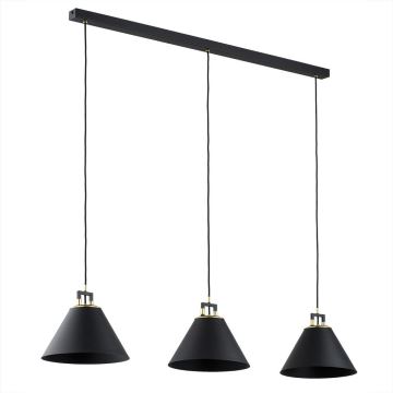 Argon 6174 - Hanglamp aan een koord ORTE 3xE27/15W/230V zwart