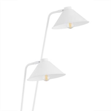 Argon 7074 - Staande lamp GABIAN 2xE27/15W/230V wit