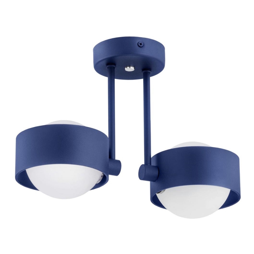 Argon 7090 - Hanglamp aan een paal MASSIMO PLUS 2xG9/6W/230V blauw