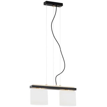 Argon 7164 - Hanglamp aan een koord CANOA 2xE27/15W/230V zwart