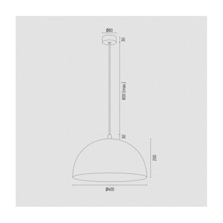 Argon 8244 - Hanglamp aan een koord BONITA 1xE27/15W/230V blauw