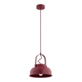 Argon 8286 - Hanglamp aan een koord DAKOTA 1xE27/15W/230V rood
