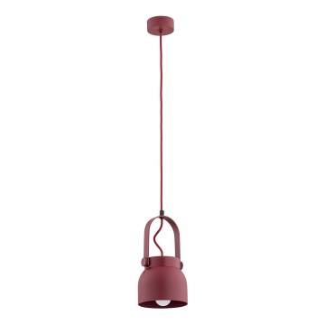 Argon 8292 - Hanglamp aan een koord LOGAN 1xE27/15W/230V diameter 14 cm rood