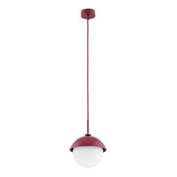 Argon 8296 - Hanglamp aan een koord CAPPELLO 1xE27/15W/230V rood