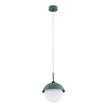 Argon 8297 - Hanglamp aan een koord CAPPELLO 1xE27/15W/230V groen