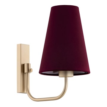 Argon 8313 - Wandlamp SAFIANO 1xE27/15W/230V bordeaux