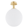 Argon 8505 - Plafondlamp PALOMA 1xE27/15W/230V goud/wit