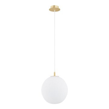 Argon 8507 - Hanglamp aan een koord PALOMA 1xE27/15W/230V diameter 25 cm goud/wit