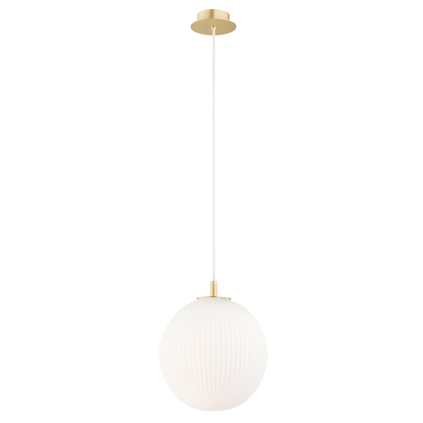 Argon 8507 - Hanglamp aan een koord PALOMA 1xE27/15W/230V diameter 25 cm goud/wit