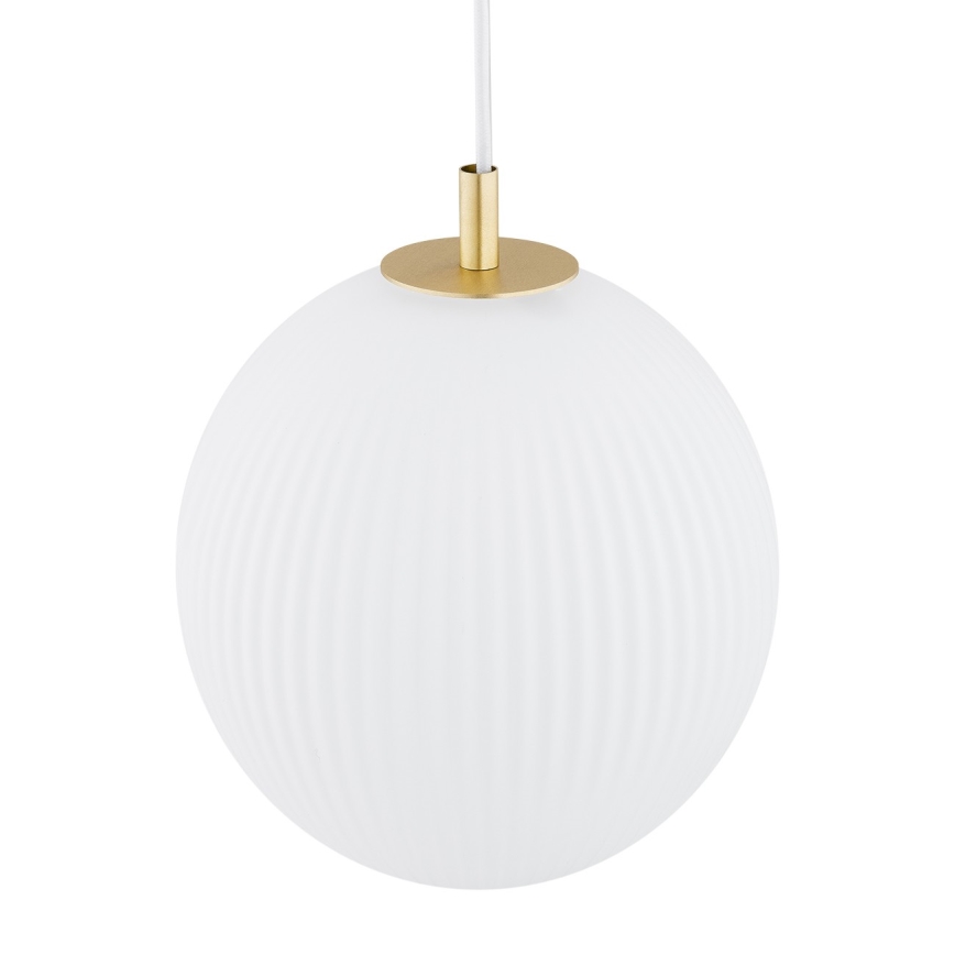 Argon 8507 - Hanglamp aan een koord PALOMA 1xE27/15W/230V diameter 25 cm goud/wit