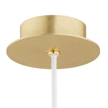 Argon 8507 - Hanglamp aan een koord PALOMA 1xE27/15W/230V diameter 25 cm goud/wit