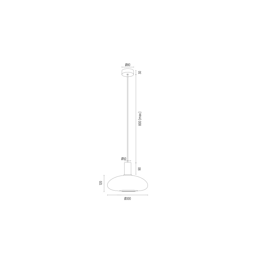 Argon 8565 - Hanglamp aan een koord SAGUNTO PLUS 1xE27/15W/230V diameter 30 cm zwart