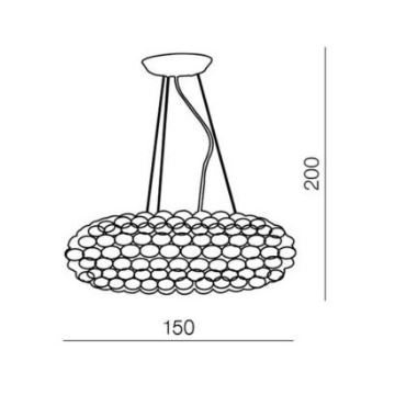 Azzardo AZ0289 - Hanglamp aan koord ACRYLIO 6xT5/40W/230V